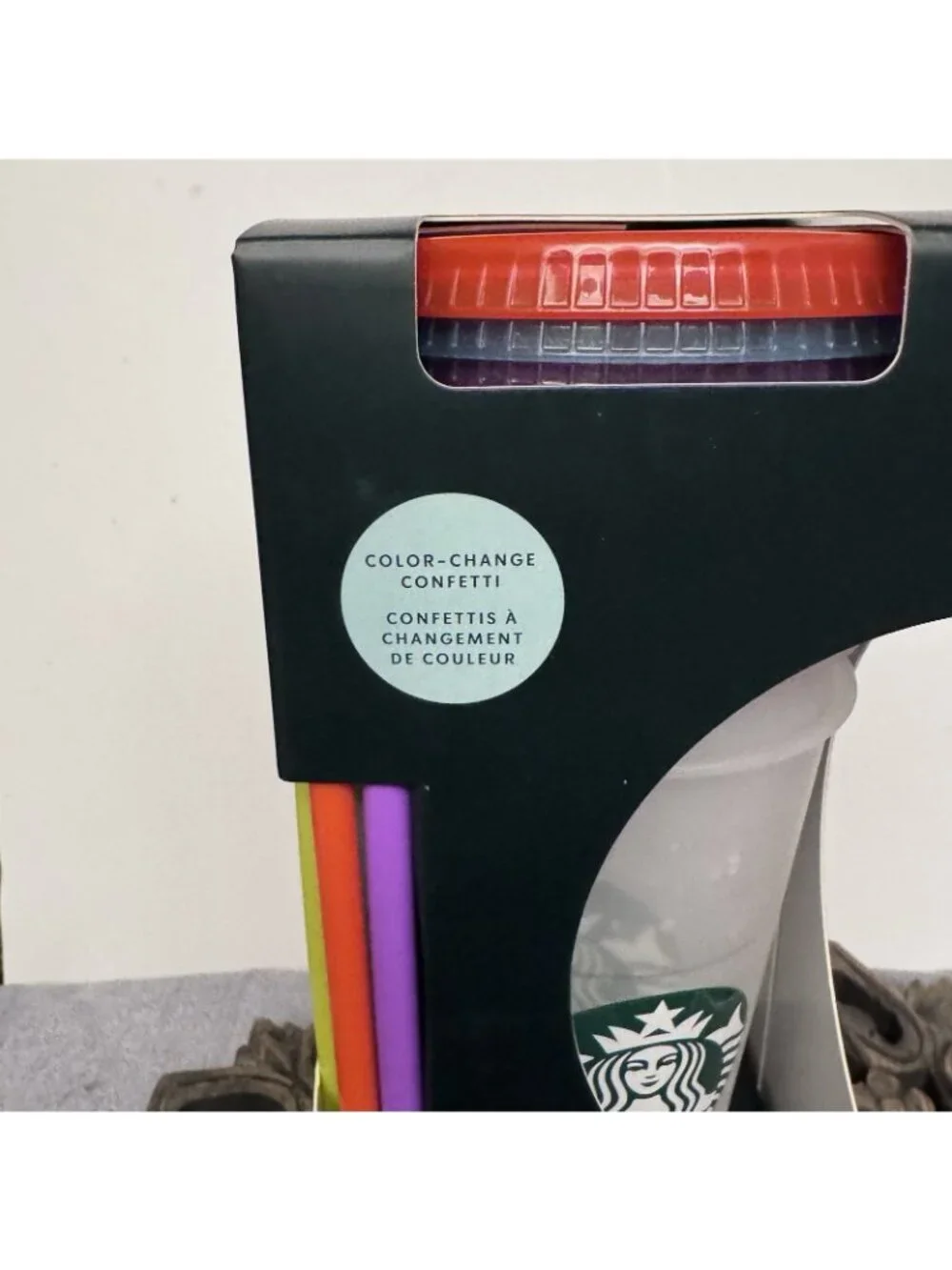 Starbucks Reusable Color Changing Cold Cups Confetti Summer 2021 Set Of 5 New